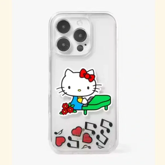 KATE SPADE Hello Kitty X Ksny Liquid Case Iphone 16 Pro - Picture 6 of 6